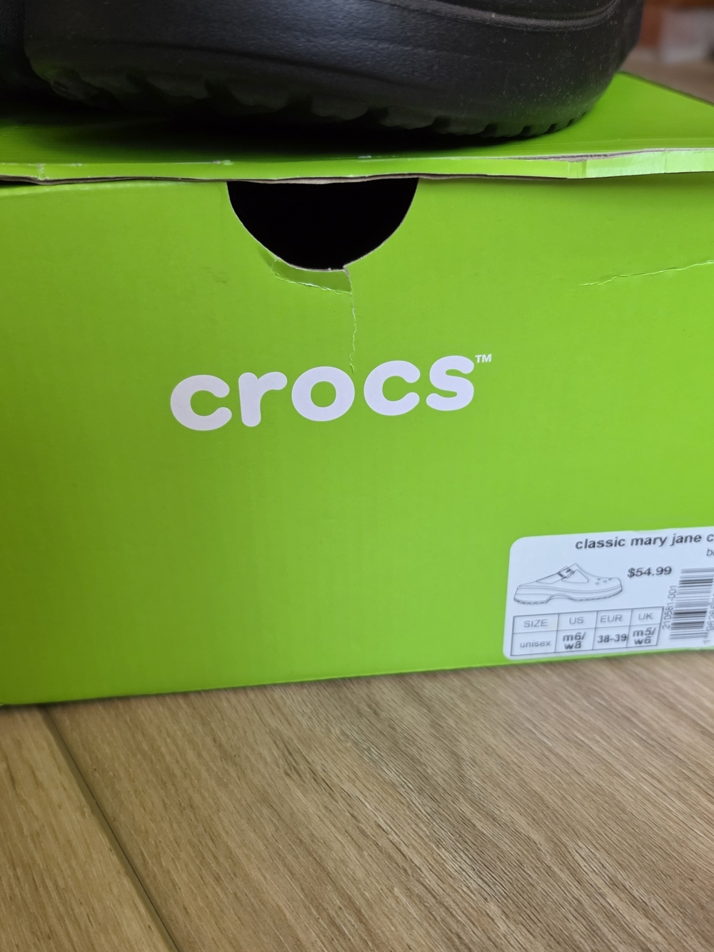 CROCS Black Mary Jane Clogs - Picture 2 of 5